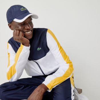 Lacoste SPORT Lightweight Colorblock Tracksuit - Tepláková Souprava Pánské Tmavě Blankyt Blankyt / B